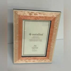 Natalini Photo Frame Handmade Italy Original Pink  Wood 4 x 6